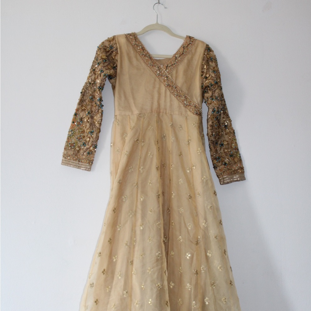 Shahtaj Qaiser formals “Elegant Gold Embellished Gown”